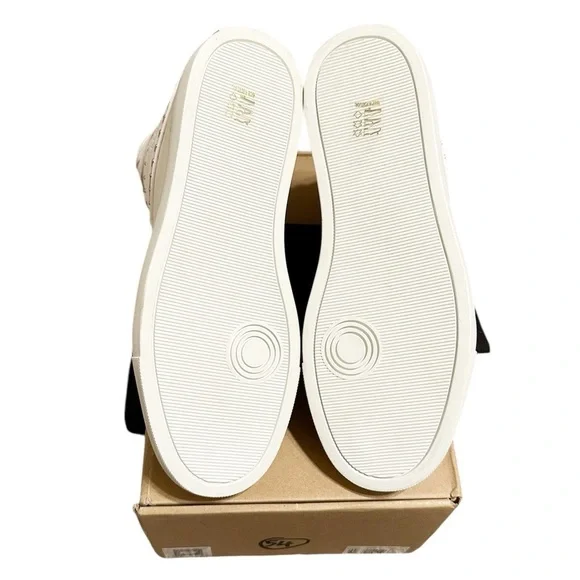 NIB ZADIG & VOLTAIRE High Flash Sneaker Studded High Top White Leather 41 US 10 - Picture 9 of 11